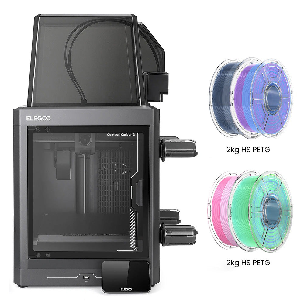 Elegoo Centauri Carbon 2 Combo 3D printeris + 4kg HS PETG plastikas